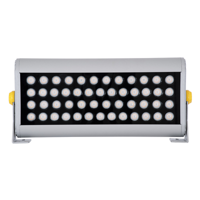 GLOBOSTAR® FLOODHENA 90446 Προβολέας Σποτ Wall Washer LED 48W 4080lm 30° AC 220-240V Αδιάβροχο IP67 Ultra Θερμό Λευκό 2200K - Bridgelux SMD Chip - Γκρι Ανθρακί - Μ39 x Π6 x Υ17cm - 3 Χρόνια Εγγύηση