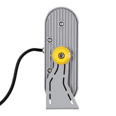 GLOBOSTAR® FLOODHENA 90446 Προβολέας Σποτ Wall Washer LED 48W 4080lm 30° AC 220-240V Αδιάβροχο IP67 Ultra Θερμό Λευκό 2200K - Bridgelux SMD Chip - Γκρι Ανθρακί - Μ39 x Π6 x Υ17cm - 3 Χρόνια Εγγύηση