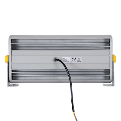 GLOBOSTAR® FLOODHENA 90446 Προβολέας Σποτ Wall Washer LED 48W 4080lm 30° AC 220-240V Αδιάβροχο IP67 Ultra Θερμό Λευκό 2200K - Bridgelux SMD Chip - Γκρι Ανθρακί - Μ39 x Π6 x Υ17cm - 3 Χρόνια Εγγύηση