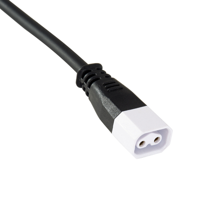 GLOBOSTAR® WWCONNECTOR 90704 2 Pin Σύνδεσμος Τροφοδοσίας για Wall Washers & Προβολείς με Είσοδο 2 x 0.5mm2 & Έξοδο 1 x Θηλυκό Βύσμα Αδιάβροχο IP65 - Μαύρο - Μ11 x Π2 x Υ1.2cm