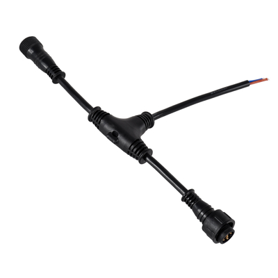 GLOBOSTAR® WWCONNECTOR 90707 5 Pin Σύνδεσμος Τροφοδοσίας I για Wall Washers & Προβολείς με Είσοδο 1 x Αρσενικό Βύσμα & Έξοδο 1 x Θηλυκό Βύσμα Αδιάβροχο IP65 - Μαύρο - Μ25.5 x Π17 x Υ2cm