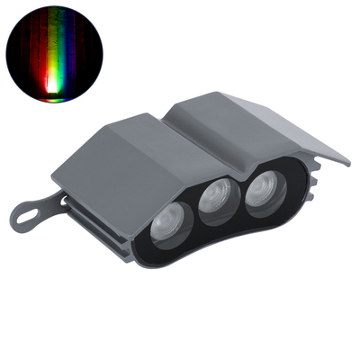 GLOBOSTAR® TREELIGHT-ZINA S-90982 Κυρτή Μπάρα Φωτισμού Wall Washer για Φυτά - Δέντρα LED 3W 255lm 30° DC 24V Αδιάβροχο IP65 RGBW Dimmable - Γκρι Ανθρακί - Μ11 x Π6.5 x Υ5cm - 3 Χρόνια Εγγύηση