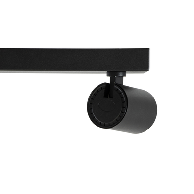 GLOBOSTAR® LEONARDO 60346 Μοντέρνο Φωτιστικό Οροφής LED 20W 2400lm 60° AC 220-240V IP20 Φυσικό Λευκό 4500K - Bridgelux COB - Μαύρο - Μ32 x Π7 x Υ11.8cm - 5 Χρόνια Εγγύηση