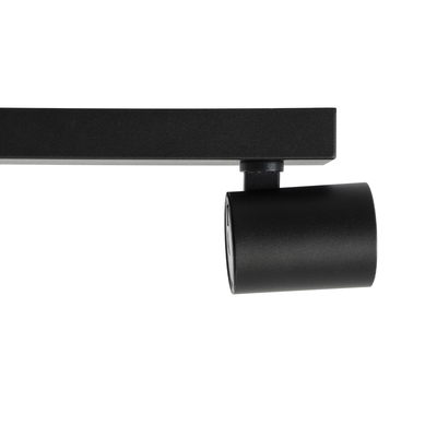 GLOBOSTAR® LEONARDO 60346 Μοντέρνο Φωτιστικό Οροφής LED 20W 2400lm 60° AC 220-240V IP20 Φυσικό Λευκό 4500K - Bridgelux COB - Μαύρο - Μ32 x Π7 x Υ11.8cm - 5 Χρόνια Εγγύηση