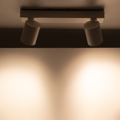 GLOBOSTAR® LEONARDO 60347 Μοντέρνο Φωτιστικό Οροφής LED 20W 2400lm 60° AC 220-240V IP20 Φυσικό Λευκό 4500K - Bridgelux COB - Λευκό - Μ32 x Π7 x Υ11.8cm - 5 Χρόνια Εγγύηση