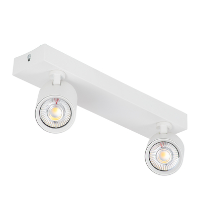 GLOBOSTAR® LEONARDO 60347 Μοντέρνο Φωτιστικό Οροφής LED 20W 2400lm 60° AC 220-240V IP20 Φυσικό Λευκό 4500K - Bridgelux COB - Λευκό - Μ32 x Π7 x Υ11.8cm - 5 Χρόνια Εγγύηση