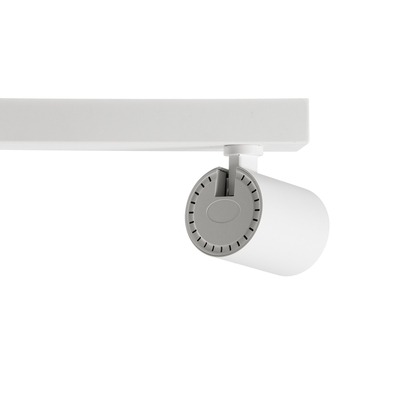 GLOBOSTAR® LEONARDO 60347 Μοντέρνο Φωτιστικό Οροφής LED 20W 2400lm 60° AC 220-240V IP20 Φυσικό Λευκό 4500K - Bridgelux COB - Λευκό - Μ32 x Π7 x Υ11.8cm - 5 Χρόνια Εγγύηση