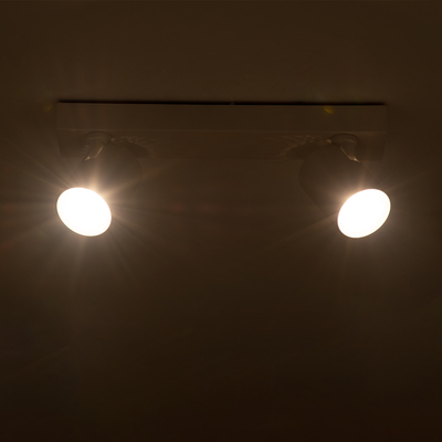 GLOBOSTAR® LEONARDO 60347 Μοντέρνο Φωτιστικό Οροφής LED 20W 2400lm 60° AC 220-240V IP20 Φυσικό Λευκό 4500K - Bridgelux COB - Λευκό - Μ32 x Π7 x Υ11.8cm - 5 Χρόνια Εγγύηση