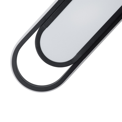 GLOBOSTAR® IGOR 61216 Μοντέρνο Φωτιστικό Οροφής LED 24W 2880lm 210° AC 220-240V IP20 Ρυθμιζόμενο Λευκό CCT με On/Off 2700K/4500K/6000K - Lumileds SMD Chip - Μαύρο Ματ - Μ41 x Π13 x Υ4.5cm - 3 Χρόνια Εγγύηση