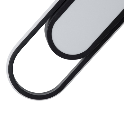 GLOBOSTAR® IGOR 61218 Μοντέρνο Φωτιστικό Οροφής LED 48W 5760lm 210° AC 220-240V IP20 Ρυθμιζόμενο Λευκό CCT με On/Off 2700K/4500K/6000K - Lumileds SMD Chip - Μαύρο Ματ - Μ81 x Π13 x Υ4.5cm - 3 Χρόνια Εγγύηση