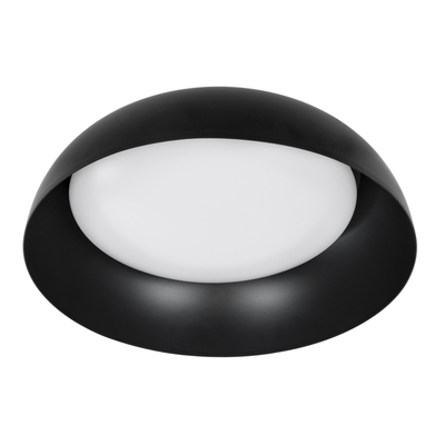 GLOBOSTAR® ANATOLIA 61261 Μοντέρνο Φωτιστικό Οροφής LED 60W 6900lm 120° AC 220-240V IP20 Ρυθμιζόμενο Λευκό CCT με Χειριστήριο από 2700K έως 6000K Dimmable - Lumileds SMD Chip - Μαύρο Ματ - Μ43 x Π43 x Υ11cm - 3 Χρόνια Εγγύηση