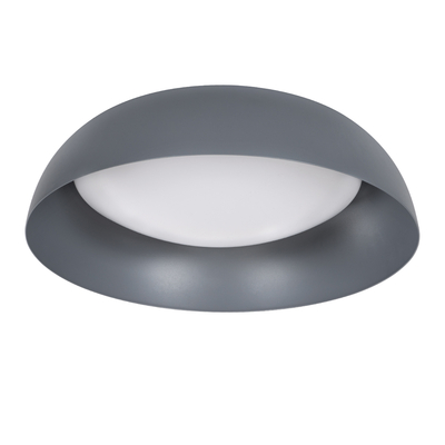 GLOBOSTAR® ANATOLIA 61262 Μοντέρνο Φωτιστικό Οροφής LED 60W 6900lm 120° AC 220-240V IP20 Ρυθμιζόμενο Λευκό CCT με Χειριστήριο από 2700K έως 6000K Dimmable - Lumileds SMD Chip - Γκρι - Μ43 x Π43 x Υ11cm - 3 Χρόνια Εγγύηση