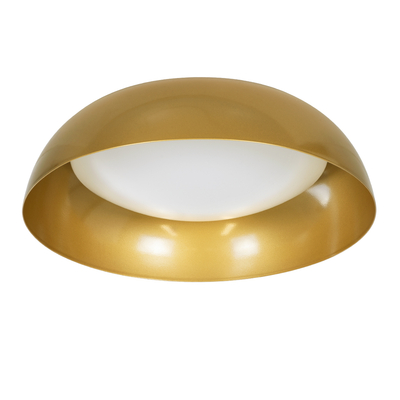 GLOBOSTAR® ANATOLIA 61263 Μοντέρνο Φωτιστικό Οροφής LED 60W 6900lm 120° AC 220-240V IP20 Ρυθμιζόμενο Λευκό CCT με Χειριστήριο από 2700K έως 6000K Dimmable - Lumileds SMD Chip - Χρυσό - Μ43 x Π43 x Υ11cm - 3 Χρόνια Εγγύηση