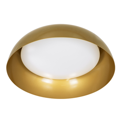 GLOBOSTAR® ANATOLIA 61263 Μοντέρνο Φωτιστικό Οροφής LED 60W 6900lm 120° AC 220-240V IP20 Ρυθμιζόμενο Λευκό CCT με Χειριστήριο από 2700K έως 6000K Dimmable - Lumileds SMD Chip - Χρυσό - Μ43 x Π43 x Υ11cm - 3 Χρόνια Εγγύηση