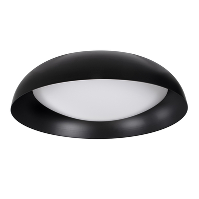 GLOBOSTAR® ANATOLIA 61264 Μοντέρνο Φωτιστικό Οροφής LED 75W 8625lm 120° AC 220-240V IP20 Ρυθμιζόμενο Λευκό CCT με Χειριστήριο από 2700K έως 6000K Dimmable - Lumileds SMD Chip - Μαύρο Ματ - Μ60 x Π60 x Υ13cm - 3 Χρόνια Εγγύηση