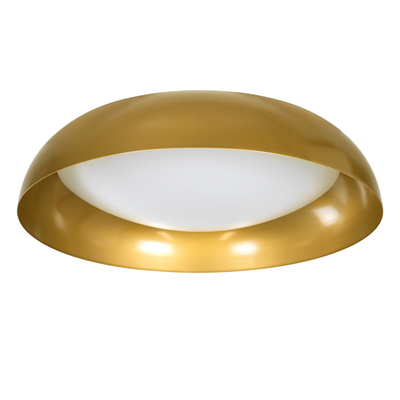 GLOBOSTAR® ANATOLIA 61266 Μοντέρνο Φωτιστικό Οροφής LED 75W 8625lm 120° AC 220-240V IP20 Ρυθμιζόμενο Λευκό CCT με Χειριστήριο από 2700K έως 6000K Dimmable - Lumileds SMD Chip - Χρυσό - Μ60 x Π60 x Υ13cm - 3 Χρόνια Εγγύηση