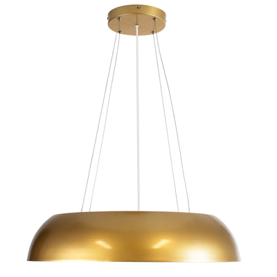 GLOBOSTAR® ANATOLIA 61270 Μοντέρνο Κρεμαστό Φωτιστικό Οροφής LED 75W 8625lm 120° AC 220-240V IP20 Ρυθμιζόμενο Λευκό CCT με Χειριστήριο από 2700K έως 6000K Dimmable - Lumileds SMD Chip - Χρυσό - Μ60 x Π60 x Υ12.5cm - 3 Χρόνια Εγγύηση