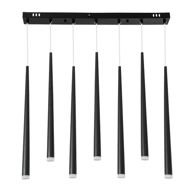 GLOBOSTAR® TEARS 61311 Μοντέρνο Κρεμαστό Φωτιστικό Οροφής LED 21W 2310lm 180° AC 220-240V IP20 Ρυθμιζόμενο Λευκό CCT με Χειριστήριο από 2700K έως 6000K Dimmable - Lumileds SMD Chip - Μαύρο Ματ - Μ70 x Π3.2 x Υ60cm - 3 Χρόνια Εγγύηση