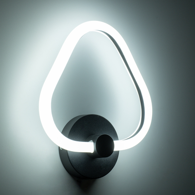 GLOBOSTAR® REGINA 61341 Μοντέρνο Φωτιστικό Τοίχου - Απλίκα LED 8W 960lm 360° AC 220-240V IP20 Ρυθμιζόμενο Λευκό CCT με On/Off 2700K/4500K/6000K - Lumileds SMD Chip - Μαύρο Ματ - Μ25 x Π7 x Υ28.5cm - 3 Χρόνια Εγγύηση