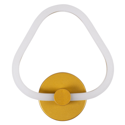 GLOBOSTAR® REGINA 61342 Μοντέρνο Φωτιστικό Τοίχου - Απλίκα LED 8W 960lm 360° AC 220-240V IP20 Ρυθμιζόμενο Λευκό CCT με On/Off 2700K/4500K/6000K - Lumileds SMD Chip - Χρυσό - Μ25 x Π7 x Υ28.5cm - 3 Χρόνια Εγγύηση