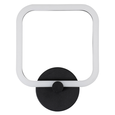 GLOBOSTAR® ELIZA 61343 Μοντέρνο Φωτιστικό Τοίχου - Απλίκα LED 8W 960lm 360° AC 220-240V IP20 Ρυθμιζόμενο Λευκό CCT με On/Off 2700K/4500K/6000K - Lumileds SMD Chip - Μαύρο Ματ - Μ22 x Π5 x Υ28.5cm - 3 Χρόνια Εγγύηση