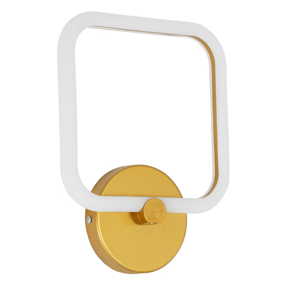 GLOBOSTAR® ELIZA 61344 Μοντέρνο Φωτιστικό Τοίχου - Απλίκα LED 8W 960lm 360° AC 220-240V IP20 Ρυθμιζόμενο Λευκό CCT με On/Off 2700K/4500K/6000K - Lumileds SMD Chip - Χρυσό - Μ22 x Π5 x Υ28.5cm - 3 Χρόνια Εγγύηση