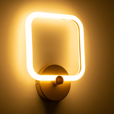 GLOBOSTAR® ELIZA 61344 Μοντέρνο Φωτιστικό Τοίχου - Απλίκα LED 8W 960lm 360° AC 220-240V IP20 Ρυθμιζόμενο Λευκό CCT με On/Off 2700K/4500K/6000K - Lumileds SMD Chip - Χρυσό - Μ22 x Π5 x Υ28.5cm - 3 Χρόνια Εγγύηση