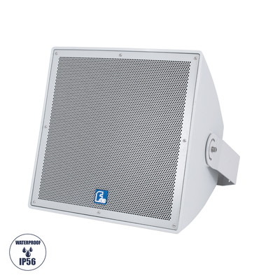 GloboStar® FDB LT215T 98010 Facilities Speaker - Παθητικό Ηχείο Εγκαταστάσεων Επιτοίχιο με Μετασχηματιστή 100V & 8Ω - 400W RMS (1600W Peak) - 1 x 15 Inches LF & 1 x 1.4 Inches HF - Αδιάβροχο IP56 - Λευκό - Μ49.9 x Π52 x Υ50cm