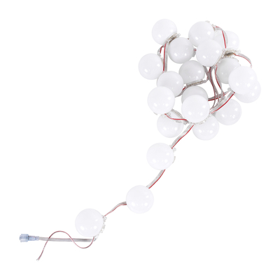 GloboStar® 90139 Digital Pixel Addressable Facade Module Chain String with 20 Spots - Ψηφιακή Αλυσίδα - Γιρλάντα με 20 Σποτ LED SMD 3535 15W 20LED 20PIXEL SPI/TTL Protocol IC UCS512B 900lm 240° DC 12V Αδιάβροχο IP67 Πολύχρωμο RGB - Μ200 x Π5 x Υ5cm - 3 Χρόνια Εγγύηση