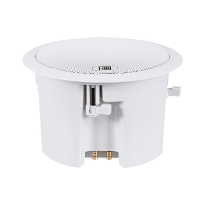 GLOBOSTAR® FDB C600T 98012 Χωνευτό Παθητικό Ηχείο Εγκαταστάσεων με Μετασχηματιστή 100V & 8Ω - 40W RMS (80W Peak) - 1 x 6 Inches LF & 1 x 1 Inches HF - IP20 - Λευκό - Μ23.9 x Π23.9 x Υ15.3cm / Q20.5 x 13.9cm - 2 Χρόνια Εγγύηση