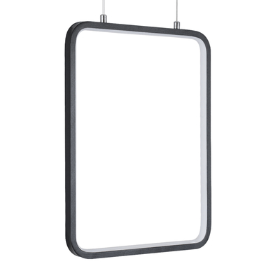 GLOBOSTAR® NEROBA 61302 Μοντέρνο Κρεμαστό Φωτιστικό Οροφής LED 18W 1980lm 360° AC 220-240V IP20 Ρυθμιζόμενο Λευκό CCT με On/Off 2700K/4500K/6000K - Lumileds SMD Chip - Μαύρο Ματ - Μ29 x Π2 x Υ36cm - 3 Χρόνια Εγγύηση