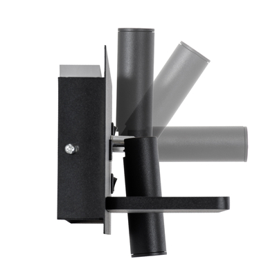 GLOBOSTAR® PALADIN 61351 Μοντέρνο Φωτιστικό Τοίχου - Απλίκα Ξενοδοχείου Reading Light με Φορτιστή USB 3A & Wireless 20W LED 6W 720lm 36° & 360° AC 220-240V IP20 Φυσικό Λευκό 4500K - Bridgelux COB Chip & TÜV SÜD Driver - Μαύρο Ματ - Μ30 x Π11 x Υ12cm - 3 Χρόνια Εγγύηση