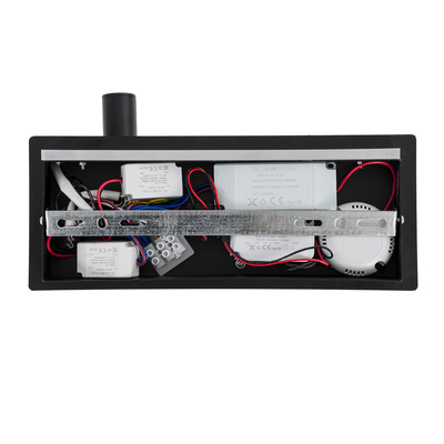 GLOBOSTAR® PALADIN 61351 Μοντέρνο Φωτιστικό Τοίχου - Απλίκα Ξενοδοχείου Reading Light με Φορτιστή USB 3A & Wireless 20W LED 6W 720lm 36° & 360° AC 220-240V IP20 Φυσικό Λευκό 4500K - Bridgelux COB Chip & TÜV SÜD Driver - Μαύρο Ματ - Μ30 x Π11 x Υ12cm - 3 Χρόνια Εγγύηση