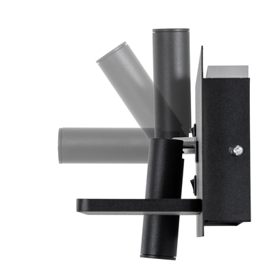 GLOBOSTAR® PALADIN 61352 Μοντέρνο Φωτιστικό Τοίχου - Απλίκα Ξενοδοχείου Reading Light με Φορτιστή USB 3A & Wireless 20W LED 6W 720lm 36° & 360° AC 220-240V IP20 Φυσικό Λευκό 4500K - Bridgelux COB Chip & TÜV SÜD Driver - Μαύρο Ματ - Μ30 x Π11 x Υ12cm - 3 Χρόνια Εγγύηση