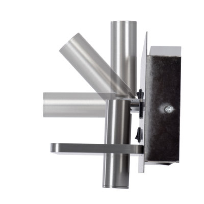 GLOBOSTAR® PALADIN 61356 Μοντέρνο Φωτιστικό Τοίχου - Απλίκα Ξενοδοχείου Reading Light με Φορτιστή USB 3A & Wireless 20W LED 6W 720lm 36° & 360° AC 220-240V IP20 Φυσικό Λευκό 4500K - Bridgelux COB Chip & TÜV SÜD Driver - Νίκελ Βούρτσας - Μ30 x Π11 x Υ12cm - 3 Χρόνια Εγγύηση