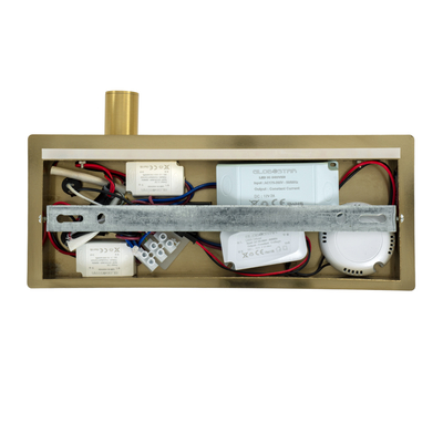 GLOBOSTAR® PALADIN 61357 Μοντέρνο Φωτιστικό Τοίχου - Απλίκα Ξενοδοχείου Reading Light με Φορτιστή USB 3A & Wireless 20W LED 6W 720lm 36° & 360° AC 220-240V IP20 Φυσικό Λευκό 4500K - Bridgelux COB Chip & TÜV SÜD Driver - Χρυσό Βούρτσας - Μ30 x Π11 x Υ12cm - 3 Χρόνια Εγγύηση