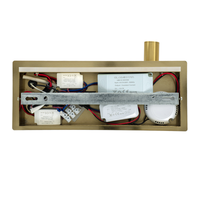 GLOBOSTAR® PALADIN 61358 Μοντέρνο Φωτιστικό Τοίχου - Απλίκα Ξενοδοχείου Reading Light με Φορτιστή USB 3A & Wireless 20W LED 6W 720lm 36° & 360° AC 220-240V IP20 Φυσικό Λευκό 4500K - Bridgelux COB Chip & TÜV SÜD Driver - Χρυσό Βούρτσας - Μ30 x Π11 x Υ12cm - 3 Χρόνια Εγγύηση