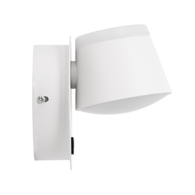 GLOBOSTAR® REGENCY 61374 Μοντέρνο Φωτιστικό Τοίχου - Απλίκα Ξενοδοχείου Reading Light με Φορτιστή USB 3A LED 8W 920lm 120° AC 220-240V IP20 Φυσικό Λευκό 4500K - Bridgelux SMD Chip & TÜV SÜD Driver - Λευκό Ματ - Μ12 x Π12 x Υ13cm - 3 Χρόνια Εγγύηση