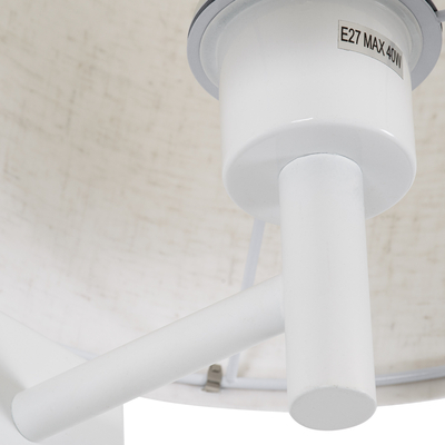 GLOBOSTAR® ROULETTE-R 61380 Μοντέρνο Φωτιστικό Τοίχου - Απλίκα Ξενοδοχείου Reading Light με Φορτιστή USB 3A & Ντουί 1 x E27 LED 3W 360lm 36° & 360° AC 220-240V IP20 Φυσικό Λευκό 4500K - Bridgelux COB Chip & TÜV SÜD Driver - Λευκό Ματ & Μπεζ - Μ22 x Π23.5 x Υ37cm - Σετ 2 Τεμαχίων - 3 Χρόνια Εγγύηση