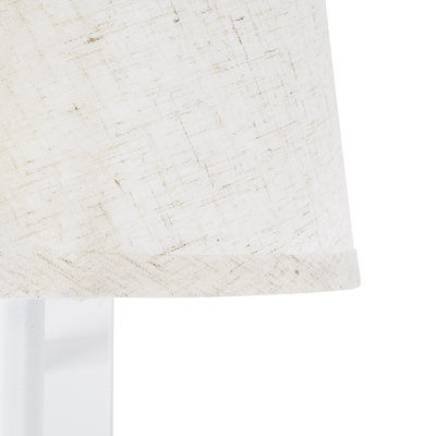 GLOBOSTAR® ROULETTE-R 61380 Μοντέρνο Φωτιστικό Τοίχου - Απλίκα Ξενοδοχείου Reading Light με Φορτιστή USB 3A & Ντουί 1 x E27 LED 3W 360lm 36° & 360° AC 220-240V IP20 Φυσικό Λευκό 4500K - Bridgelux COB Chip & TÜV SÜD Driver - Λευκό Ματ & Μπεζ - Μ22 x Π23.5 x Υ37cm - Σετ 2 Τεμαχίων - 3 Χρόνια Εγγύηση