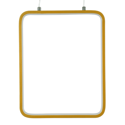 GLOBOSTAR® NEROBA 61305 Μοντέρνο Κρεμαστό Φωτιστικό Οροφής LED 18W 1980lm 360° AC 220-240V IP20 Ρυθμιζόμενο Λευκό CCT με On/Off 2700K/4500K/6000K - Lumileds SMD Chip - Χρυσό Βούρτσας - Μ29 x Π2 x Υ36cm - 3 Χρόνια Εγγύηση