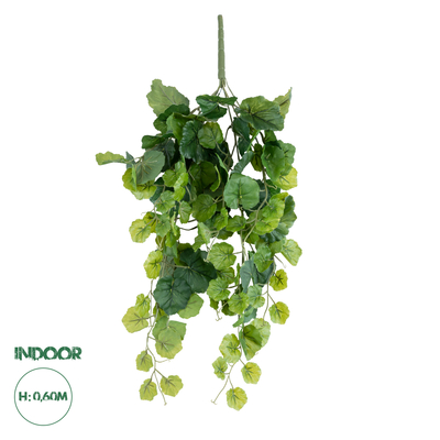 GloboStar® Artificial Garden BEGONIA HANGING BRANCH 20239 Τεχνητό Διακοσμητικό Κρεμαστό Φυτό Βιγόνια Υ60cm