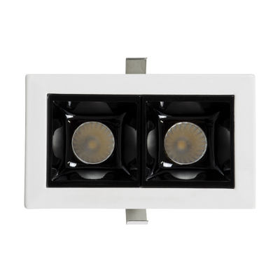 GLOBOSTAR® LUMINAR 60316 Χωνευτό Downlight Σποτ LED 4W 560lm 36° AC 220-240V IP20 Φυσικό Λευκό 4500K - Osram SMD Chip & TÜV SÜD Driver - Λευκό & Μαύρο Ματ - Μ7.5 x Π4.3 x Υ4.5cm / Q6.5 x 3.5cm - 5 Χρόνια Εγγύηση