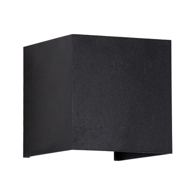 GLOBOSTAR® AXIS-S 60562 Μοντέρνο Φωτιστικό Τοίχου - Απλίκα LED 10W 1150lm 5°/60° AC 220-240V Αδιάβροχο IP65 Θερμό Λευκό 2700K - Bridgelux COB Chip & TÜV SÜD Driver - Μαύρο Ματ - Μ10 x Π10 x Υ10cm - 5 Χρόνια Εγγύηση