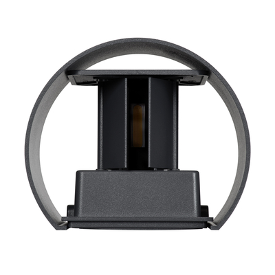 GLOBOSTAR® AXIS-R 60636 Μοντέρνο Φωτιστικό Τοίχου - Απλίκα LED 10W 1150lm 5°/60° AC 220-240V Αδιάβροχο IP65 Θερμό Λευκό 2700K - Bridgelux COB Chip & TÜV SÜD Driver - Γκρι Ανθρακί Ματ - Μ10 x Π10 x Υ10cm - 5 Χρόνια Εγγύηση