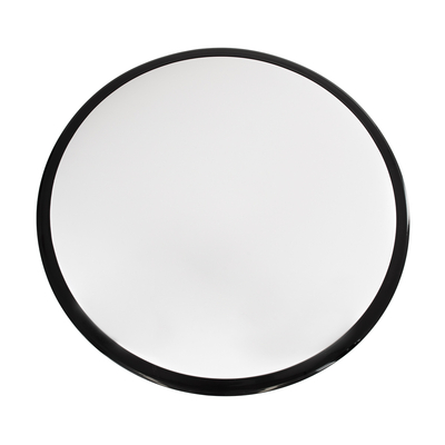 GLOBOSTAR® TUFFIN 60998 Φωτιστικό Πλαφονιέρα Οροφής LED 36W 4140lm 120° AC 220-240V Αδιάβροχο IP54 Ψυχρό Λευκό 6000K - Lumileds SMD Chip - Μαύρο Ματ & Λευκό Γαλακτερό - Μ48 x Π48 x Υ6.5cm - 3 Χρόνια Εγγύηση
