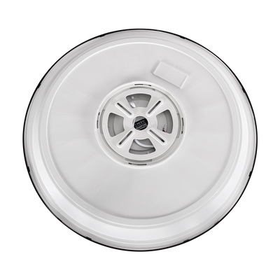 GLOBOSTAR® TUFFIN 60998 Φωτιστικό Πλαφονιέρα Οροφής LED 36W 4140lm 120° AC 220-240V Αδιάβροχο IP54 Ψυχρό Λευκό 6000K - Lumileds SMD Chip - Μαύρο Ματ & Λευκό Γαλακτερό - Μ48 x Π48 x Υ6.5cm - 3 Χρόνια Εγγύηση