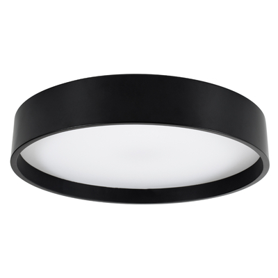 GLOBOSTAR® NARNIA 61257 Μοντέρνο Φωτιστικό Οροφής LED 75W 8625lm 120° AC 220-240V IP20 Ρυθμιζόμενο Λευκό CCT με Χειριστήριο από 2700K έως 6000K Dimmable - Lumileds SMD Chip - Μαύρο Ματ - Μ45 x Π45 x Υ8cm - 3 Χρόνια Εγγύηση