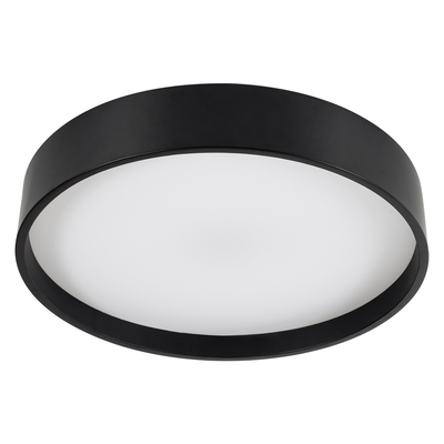 GLOBOSTAR® NARNIA 61257 Μοντέρνο Φωτιστικό Οροφής LED 75W 8625lm 120° AC 220-240V IP20 Ρυθμιζόμενο Λευκό CCT με Χειριστήριο από 2700K έως 6000K Dimmable - Lumileds SMD Chip - Μαύρο Ματ - Μ45 x Π45 x Υ8cm - 3 Χρόνια Εγγύηση