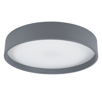 GLOBOSTAR® NARNIA 61258 Μοντέρνο Φωτιστικό Οροφής LED 75W 8625lm 120° AC 220-240V IP20 Ρυθμιζόμενο Λευκό CCT με Χειριστήριο από 2700K έως 6000K Dimmable - Lumileds SMD Chip - Γκρι Ανθρακί Ματ - Μ45 x Π45 x Υ8cm - 3 Χρόνια Εγγύηση